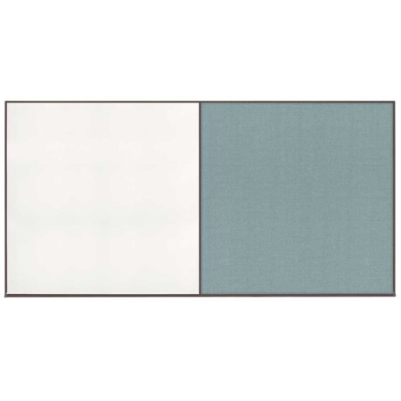 United Visual Products Enclosed Corkboard, 1 Door, 72"x36", 4" Fra UV3411-BRONZE-CORK